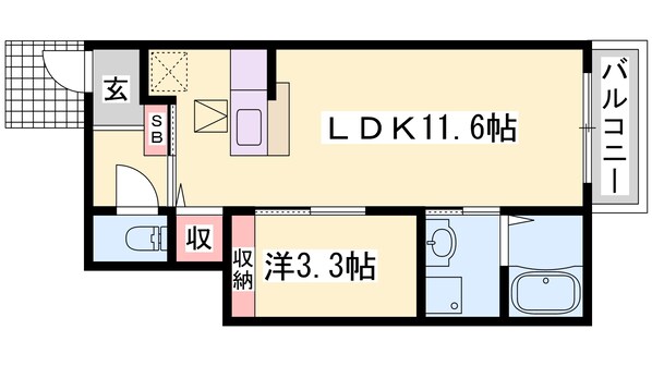 メゾンド　サンセールＡの物件間取画像